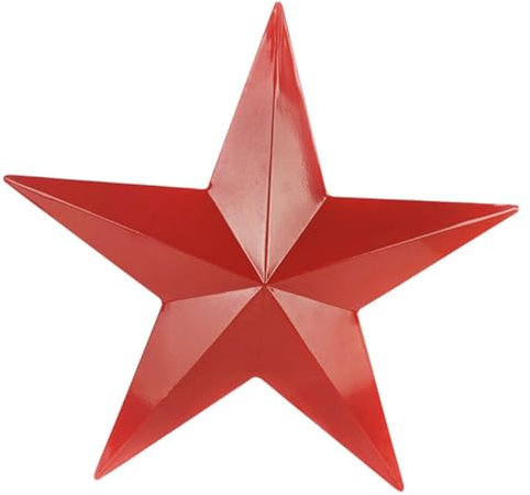 Zerodeko Metallstern Ornament aus Eisen, Große Fünfzackige Wanddekoration