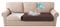 Gluhbirnen Sofaschutz Hund, Sofabezug Wasserdicht, Sofadecken für Sitzfläche, Sofa Überzug Wasserdicht, Sofaüberwurf, Geeignet für Kinder, Haustiere, Hunde, Katzen, Braun, 208 * 88CM