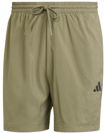 adidas Men's Essentials SMALL Logo Chelsea, Olive Strata/Black, XS