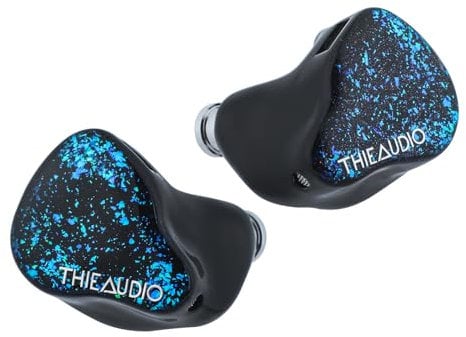 LINSOUL THIEAUDIO Hype 4 2DD+4BA In-Ear-Monitor, HiFi-IEM-Kopfhörer mit tonaler Ausgewogenheit, neuestem Sonion-Treiber, abnehmbarem 2-poligem versilbertem OCC-IEM-Kabel (Hype 4, Schwarz)