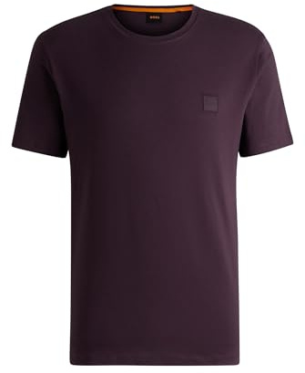 BOSS Herren Tales T-Shirt aus Baumwoll-Jersey mit Logo-Patch Flieder L