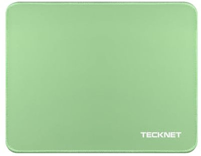 TECKNET Mouse Mat 270 x 210 x 3 mm Gaming Mouse Pad, Non-Slip Rubber Base, Waterproof Surface, Stitched Edges Mouse pad, Compatible with Laser and Optical Mice