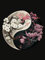 Gemartmall Diamond Painting Erwachsene Blumen, Diamant Painting Bilder Erwachsene Blumen Yin Yang, Diy Blumen Diamont Painting als Zuhause Wanddekoration und Geschenk(30x40 cm)