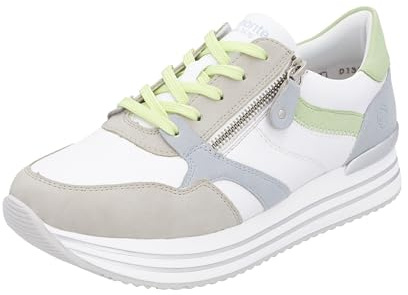 Remonte Damen Schnürhalbschuh in Weiss-Kombi