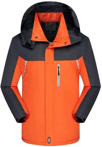 Wasserdichter Mantel für Damen, Übergröße, hohe Sichtbarkeit, Softshell-Jacke, wasserdicht, Winter-Regenmantel, Kapuzenjacke, Fleece-Jacken mit Taschen, Mantel, durchgehender Reißverschluss mit