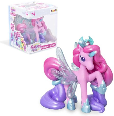 Galupy - Rainbow Unicorn Collector Edition Leia - Einhorn Spielzeug zu Sammeln, Einhorn Figuren mit Glitzerflügeln & Swarovski Kristal - mädchen Geschenke 3 Jahre