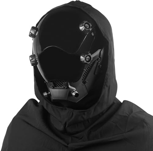 Cyberpunk Helmmaske Sci Fi Maske Gothic Maske Halloween Coole Maske Punk Maske Cosplay für Männer