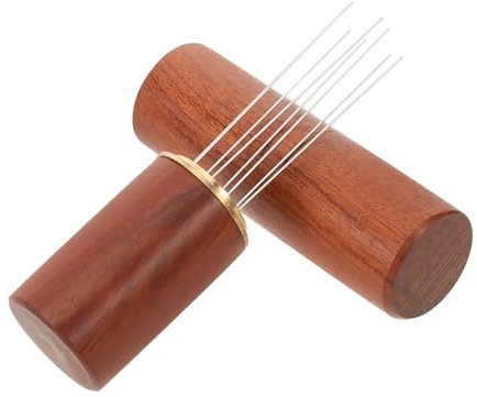 jojofuny Espresso Distribution Tool Coffee Powder Whisk Ergonomic Handle and Easy to Accessory for Home and