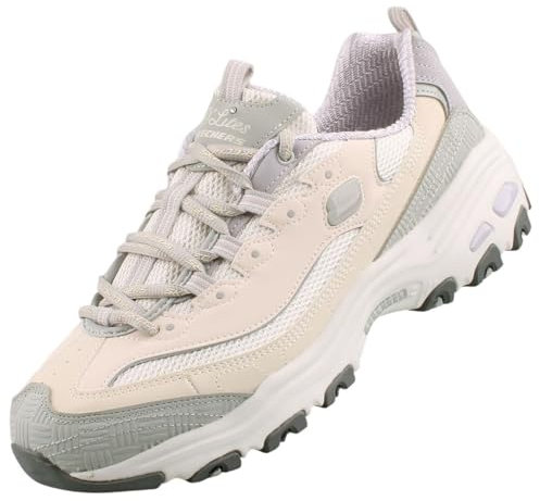 Skechers Damen Sneaker D´Lites Retro Rewind Natural/Grey EU 41