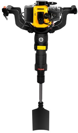 JDBDU 52CC 2-Takt Benzinbagger, 1250W 6500r/min Handheld Digger Tragbarer Bagger Garten Baum Digger Luftgekühlt EIN-Zylinder Abbruchhammer Bagger Graben Maschine für Garten Bauernhof Baumpflanzung