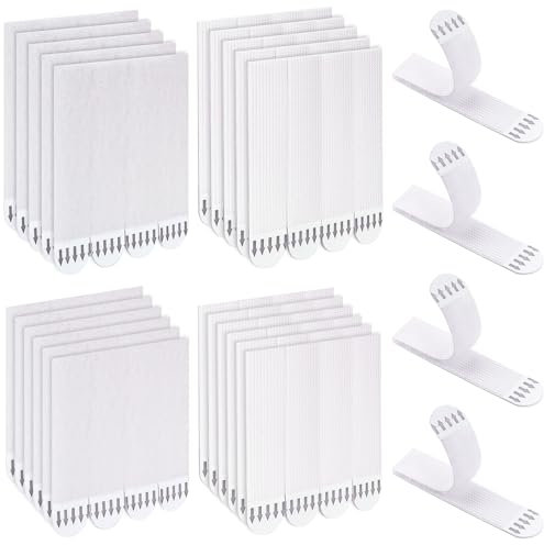 Picture Hanging Strips Heavy Duty, 48 Pairs(96 Strips) Wall Hanging Strips Damage Free Hanging, 16 x 70 mm / 19 x 92 mm Adhesive Frame Hanging Strips No Nails - Waterproof, Removable