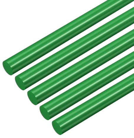 QUARKZMAN 10 Pcs Tige ABS Vert 8 x 406mm Barre ABS Plastique Solide Bâtonnet Rond en Styrène ABS, Modèle à Monter Soi-Même pour Fabrication de Maquettes Architecturales de Constructions