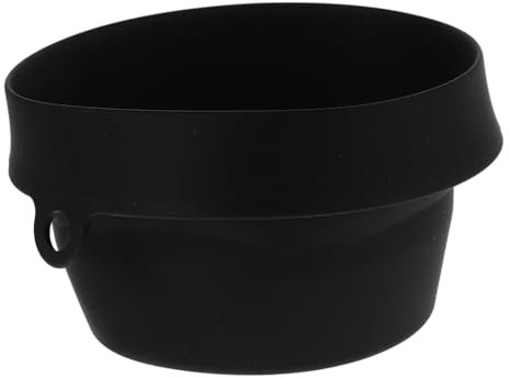 Hemobllo Falteimer aus Silikon tragbar Form für Ersatz Falten Liner Heften Kochen Tropfen im Freien Silikoneimer Grillzubehör Klappeimer Grilleimer Fettwanneneinlagen Kieselgel Schwarz