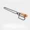 Long BBQ CAMPALE CAMPOLE, Grabber per Legna da Ardere per Grill, con Impugnatura in Pelle, Strumento per Barbecue Terapeutico Leggero per Griglie Barbecue, Carbone,