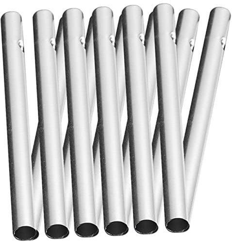HIAKDOFT 12 Stück Windspielrohre DIY Zubehör für Garten und Outdoor Vorgebohrt für Basteln und Angenehme Klänge Langlebig und Rostfrei