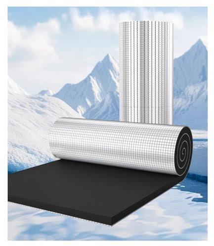 Schallschutz Folie Auto Selbstklebend Kautschuk Isoliermatte，Aluminium Isolierfolie Dämmung Isolierung Dämmmatte，Schallschutz matte Schaumstoffrolle Mattenrolle.(1*9m/3.2*30ft,25MM(THK))