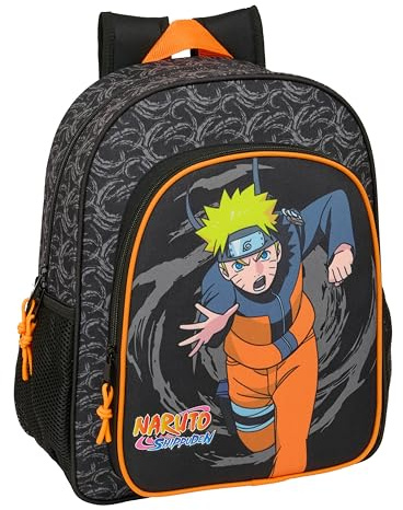 safta Naruto Schulrucksack für Kinder, anpassbar an Kinderwagen, ideal für Kinder im Schulalter, bequem und vielseitig, Qualität und Widerstandsfähigkeit, 32 x 12 x 38 cm