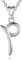 EUDORA Harmony Ball Kette mit Buchstaben P für Damen Sterling Silber 925, Halskette mit Anfang Buchstaben P Kette mit Namen Alphabet Initialen Anhänger Schmuck Geschenk für Frauen Mama Freundin, 45CM