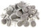 Trevendo® 100 Stück Filzgleiter zum nageln Ø 17 mm, weiß