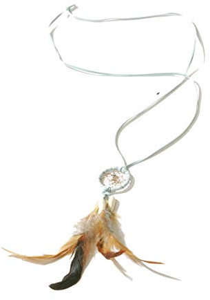 PARTY DISCOUNT Traumfänger-Halsband mit Perlen & Federn