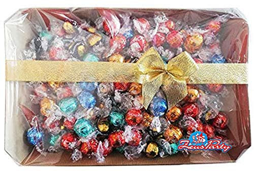 Mix di cioccolatini assortiti Lindt Lindor, confezione con elegante scatola REGALO da 1 KG , tantissimi gusti provali tutti! idea regalo natale,san valentino