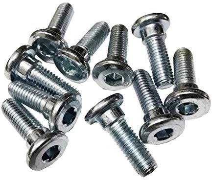 M8 x 20mm Disc Brake Rotor Silver Screws Bolts Replacement Fits for Motorcycle Motorbike 10 Pieces