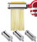 Pasta Roller Edelstahl Röhrennudelaufsatz, Lasagne Pasta Schneidaufsatz, 3 Metall Optionales Zubehör, Für KitchenAid Nudelvorsatz Küchenmaschine,3 sets
