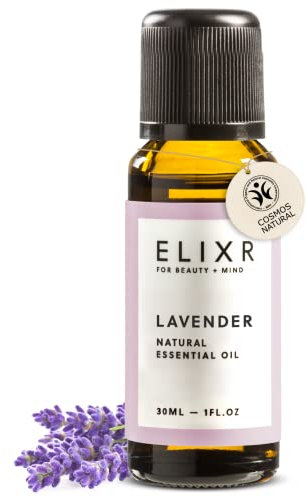 ELIXR - BIO Lavendelöl - 100% naturreines ätherisches Öl - Duftöl, Aromatherapie & für Diffusor - Lavendel Blüten für Haut & Haare – echtes lavender essential oil - Aus Deutschland - 30 ml