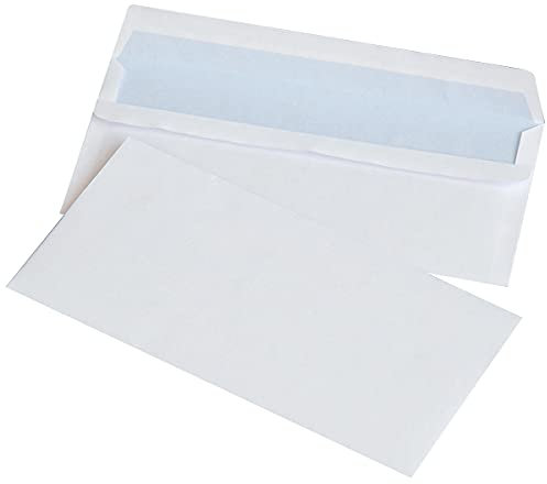 Selbstklebende Briefumschläge OFFICE PRODUCTS SK DL 110x220mm 75gsm 50St Weiß / / Typ-Selbstklebend/Art-SK/Farbe-Weiß/Format-DL/Flächengewicht (g/m2)-75 / Abmessungen (mm)-110x220