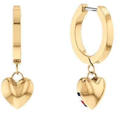 Tommy Hilfiger Jewelry Ohrhänger für Damen aus Gelbgold mit einem Herz-Anhänger - 2780665
