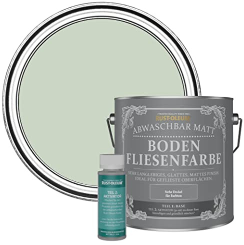 Rust-Oleum Green Washable Matt Floor Tile Paint - Laurel Green 2.5L