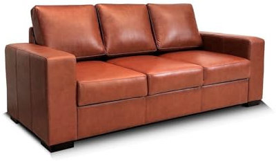 Quattro Meble Braunes Echtleder 3 er Sofa Mallorca Ledersofa Ledercouch Leder Antique Tabac Couch Farbauswahl ! (Breite 205 cm)