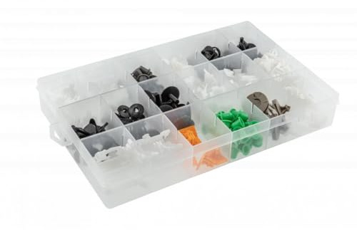 HÖGERT TECHNIK - Auto Clips Set für AUDI Karosserie Befestigungsclips Kunststoff Spreiznieten Zierleisten Clips Türverkleidung Stoßstange Kotflügel Montage Set für PKW Werkstatt