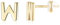 TINGN Ohrstecker Ohrringe Silber 925 Mädchen Damen, Anfangsbuchstaben W Medizinische Ohrstecker Gold Schmuck Frauen Mädchen Geburtstag Muttertag Weihnachten Personalisierte Jugendweihe Geschenke…