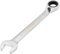DAKCOS Reversibili chiave combinata a cricchetto 17 mm - chiave combinata metrica a cricchetto in CR-V con finitura cromata opaca