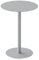HOMEWINS Runder Beistelltisch in Grau, Hochwertige Metall Matte Textur, Modern Design Couchtisch, Nachttisch, Kaffeetisch, Sofatisch - B40 x H60 cm