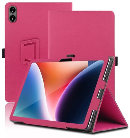 Hülle für AGM PAD P2 11 Zoll, AGM PAD P2 Tablet Schutzhülle, Klappständer Schutzhülle mit Stifthalter und Handschlaufe, Umfassender Schutz. (Rot)