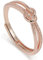 Meissa Knotenringe für Damen, 925 Sterling Silber Verstellbare Ringe Vergoldeter Statement Ring Mutter Tochter Knotenring Freundschaftsringe, Roségold