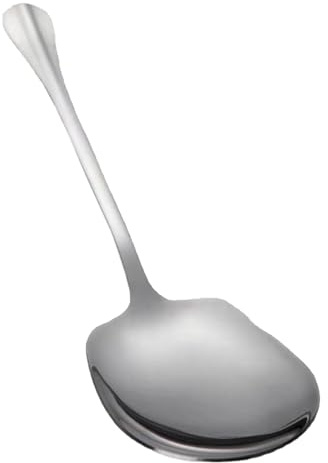 Husoiuy Cucharas grandes para servir comida,Cucharas grandes para servir,Cucharas de arroz extra grandes - Cubiertos de cocina, cubiertos ergonómicos para ensaladas para servicio de buffet y banquetes