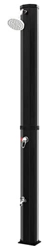 ShGaxin Garten-Solardusche mit Duschkopf und Wasserhahn 35 L Schwarz, Gartendusche Aussendusche, Solar Dusche Für Garten, Garten Dusche, Pool Dusche, Garten Brause, Solardusche Für Garten