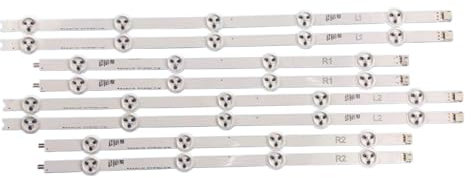 BQKTCBUAX LED Backlight Strip(8) Fit for Toshiba 42L6453DB 42PFH5209 42PFT6309 42 V14 DRT 6916L-1455A 1456A 1457A 1458A 1588A 1589A 1590A 1591A