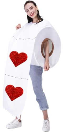 Lpitoy Lustiges Rollenpapier-kostüm Für Erwachsene, Halloween-kostüme, Toilettenpapierrolle, Cosplay-kostüm, Halloween, Karneval, Party, Rollenspiel-kostüm