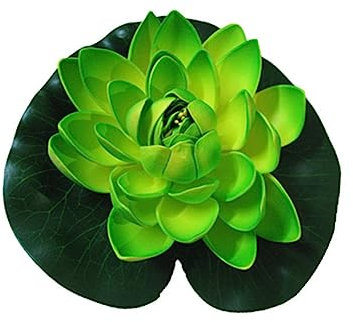 Warmhm Künstliche Schwimmende Lotusblume 2 Stück 18cm Eva Weihnachten Feier