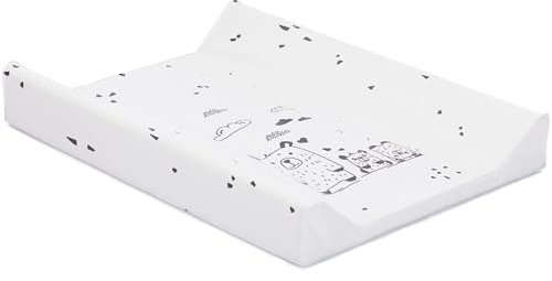 Fillikid Wickelauflage 2-Keil Exclusiv/Wickelmulde 50x65 cm/Wickelunterlage mit abwaschbarer Folienbezug/geeignet für schwedische Kommoden/weiche Thermovliesfüllung/Auflage Wickeltisch