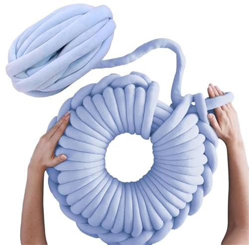 Strickdecke aus Wolle, grobmaschig, für Arme, super sperrig, Strickdecke, Chunky Garn, super dick, zum Stricken, Häkeln von Teppichen, Hüten, 250 g, große Wolle, zum Stricken