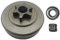 AOIUU Piñón de Cadena de espuela de Tambor de Embrague de 3/8 6T y cojinete de Agujas, Compatible con Motosierra S-t-i-H=L MS180, MS170, 018, 017, MS 170 y 180.