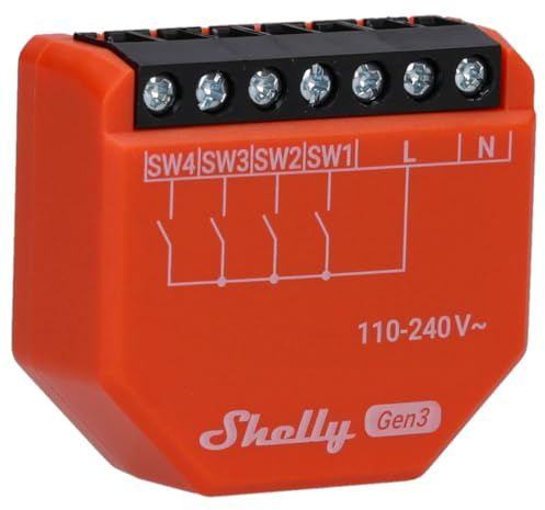 Shelly Attivatore di Scene i4 Gen3, Bluetooth e WLAN