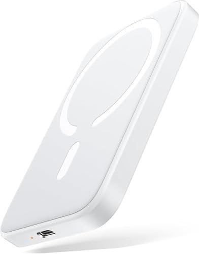 Magnetische Kabellos Powerbank, 10000mAh Wireless Portabel Power Bank Ladegerät, 20W Schnellladung Externer HandyAkkus, Kabelloses Ladegerät Akkupack für iPhone 16/15/14/13/12/Pro/Pro Max Serie