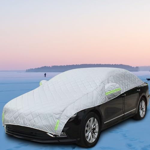 Kocusu Hagelschutzplane Auto für SUV,210D Oxford Autoabdeckung Hagelschutz Auto 4mm Verdickt mit Windfestes Seil & Reflektierende und Wasserdicht,Atmungsaktiv für Abdeckplane Hagel,5.3 * 2.5M