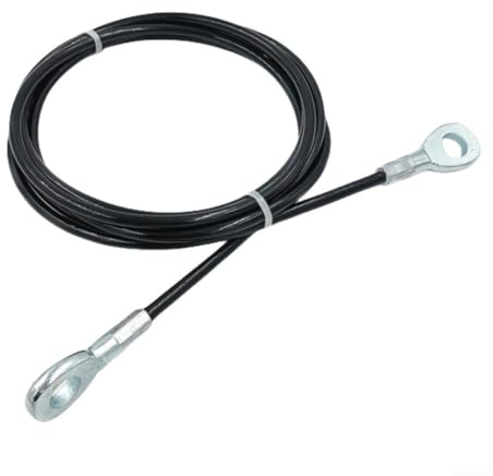 Cuerda de alambre de acero para accesorios de gimnasio en casa, 1,5 m, 2,5 m, 10 pies, piezas de repuesto de cable de bricolaje de 5 mm de grosor, capacidad de carga de 100 kg, compatible con máquinas